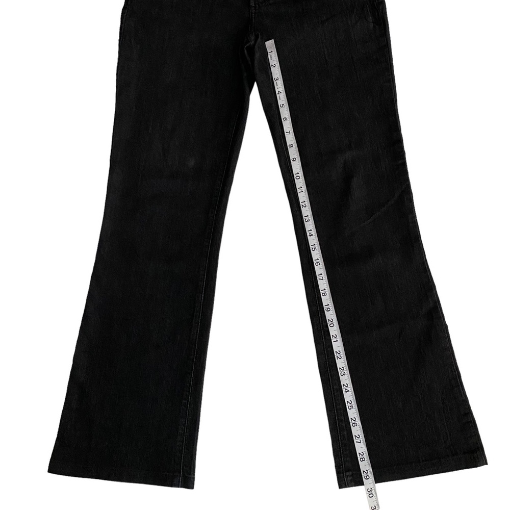 NYDJ Lift Tuck Technology Studded Rhinestones Bootcut Jeans Women’s Size 8 Black - Picture 10 of 14